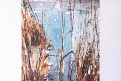 Chemin du lac | aquarelle