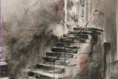 Escaliers | collège Gérôme | aquarelle