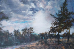 le banc | acrylique sur toile