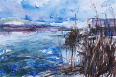 Chemin du lac - avant poste | aquarelle