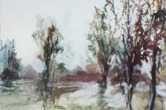 Chemin du lac | aquarelle