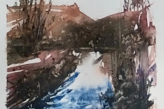 suivre le Doubs | aquarelle