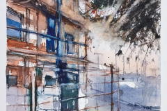 le rideau | aquarelle