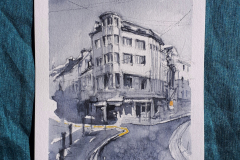 Le ruban jaune-les voyageurs | aquarelle